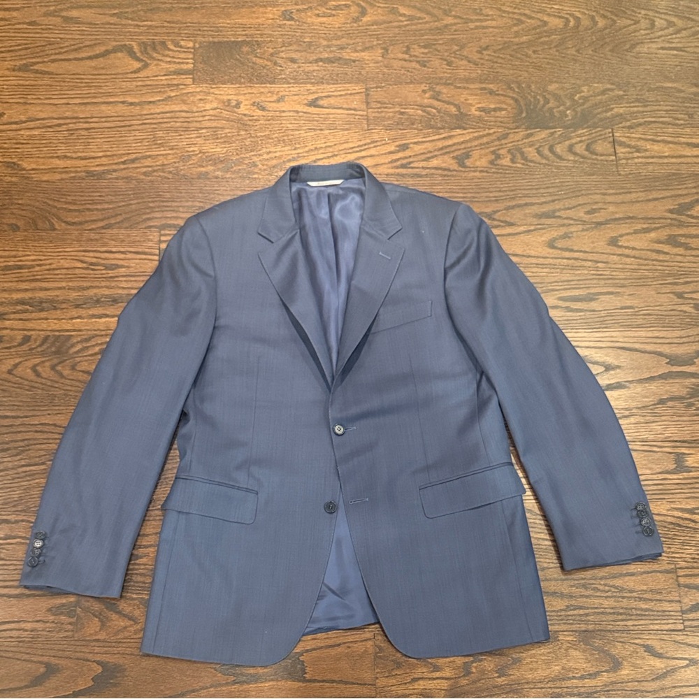 Canali Slate Blue wool  Men's Sport Coat blazer IT 54/ US 44